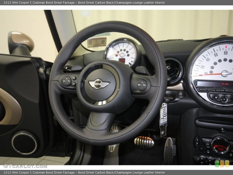 Bond Street Carbon Black/Champagne Lounge Leather Interior Steering Wheel for the 2013 Mini Cooper S Clubman Bond Street Package #82258231