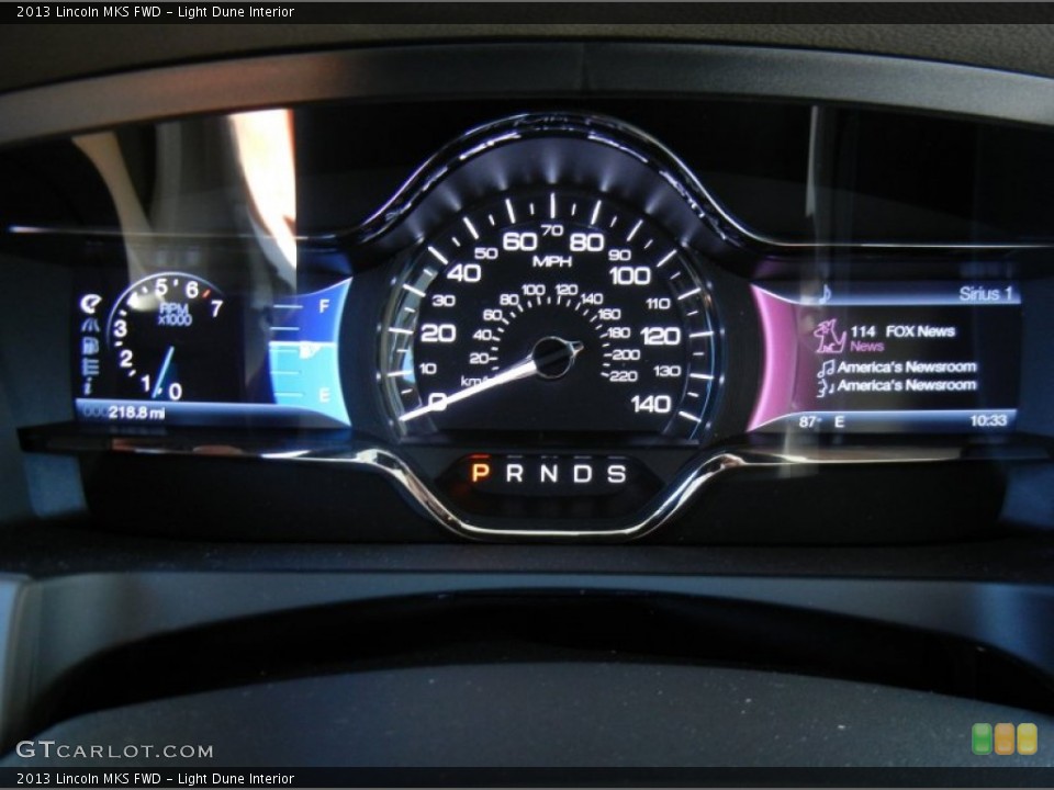 Light Dune Interior Gauges for the 2013 Lincoln MKS FWD #82261926