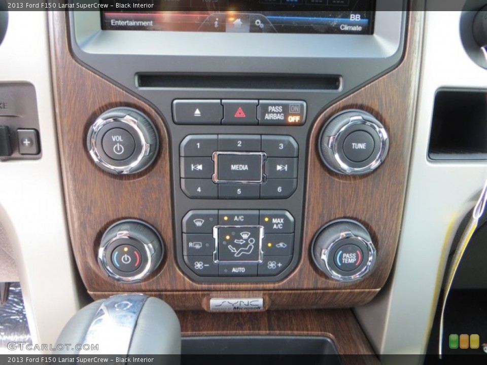 Black Interior Controls for the 2013 Ford F150 Lariat SuperCrew #82263213