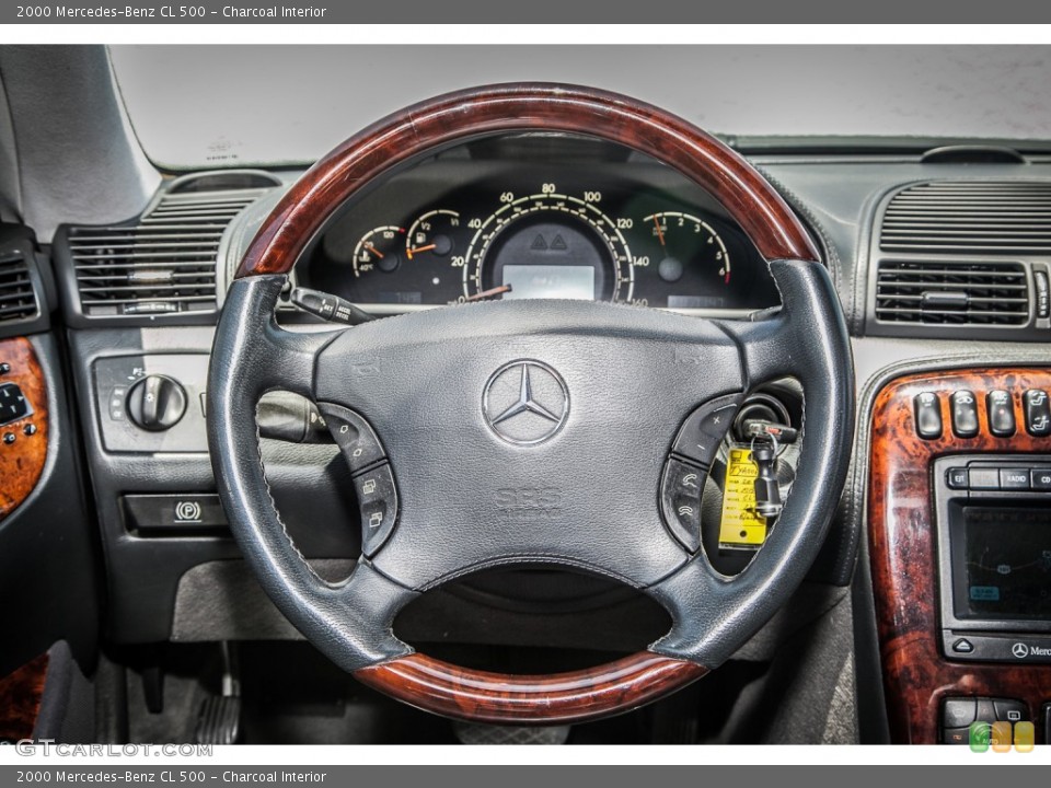 Charcoal Interior Steering Wheel for the 2000 Mercedes-Benz CL 500 #82263789