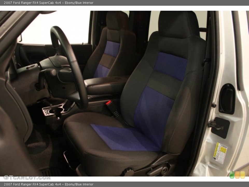 Ebony/Blue 2007 Ford Ranger Interiors