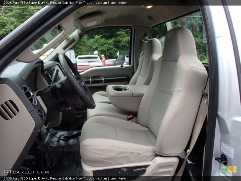 Medium Stone Interior Front Seat for the 2008 Ford F350 Super Duty XL Regular Cab 4x4 Plow Truck #82265424
