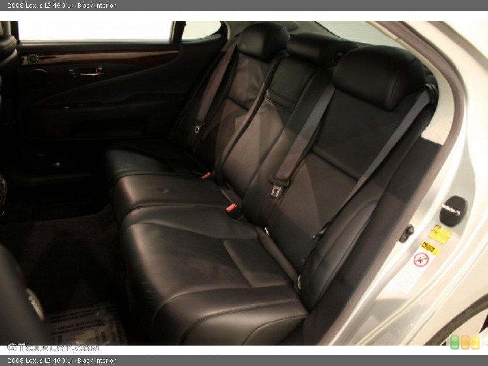 Black Interior Rear Seat for the 2008 Lexus LS 460 L #82266950