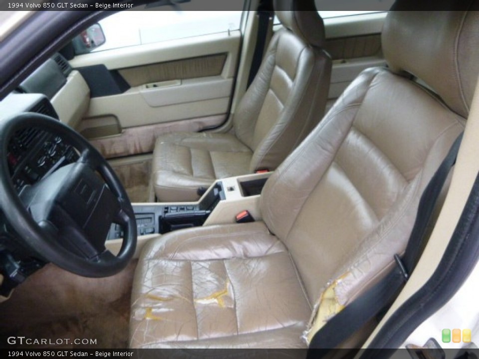 Beige Interior Front Seat for the 1994 Volvo 850 GLT Sedan #82267545