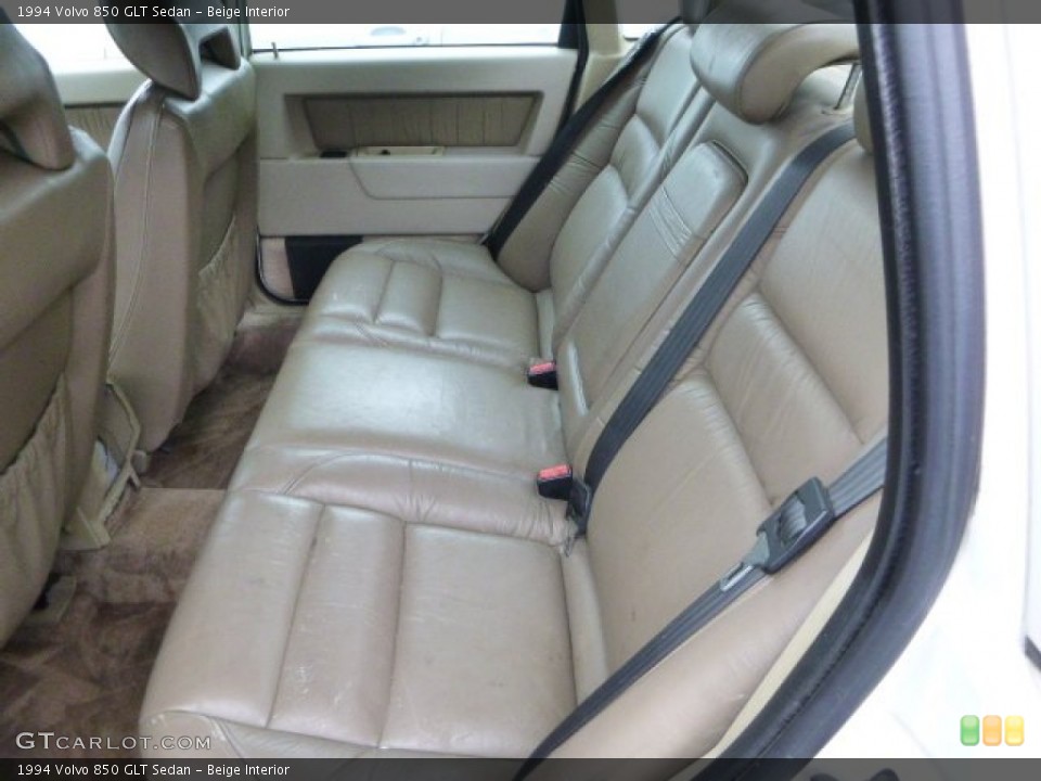 Beige Interior Rear Seat for the 1994 Volvo 850 GLT Sedan #82267548