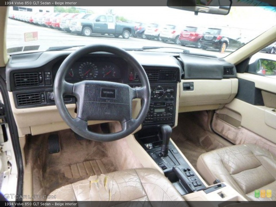 Beige Interior Prime Interior for the 1994 Volvo 850 GLT Sedan #82267558