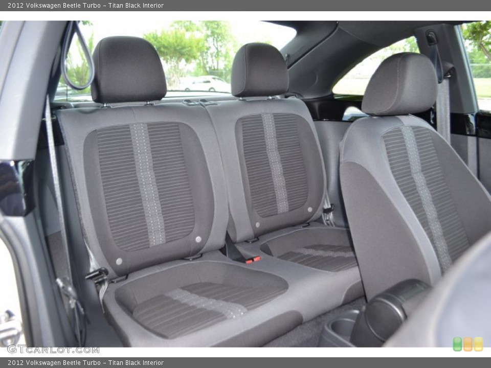 Titan Black Interior Rear Seat for the 2012 Volkswagen Beetle Turbo #82268292