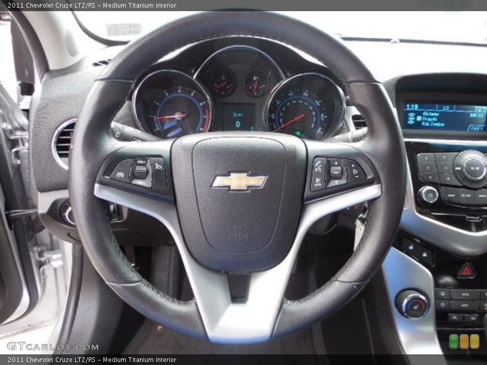 Medium Titanium Interior Steering Wheel for the 2011 Chevrolet Cruze LTZ/RS #82270726