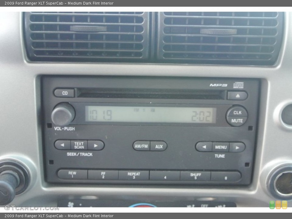 Medium Dark Flint Interior Audio System for the 2009 Ford Ranger XLT SuperCab #82272390