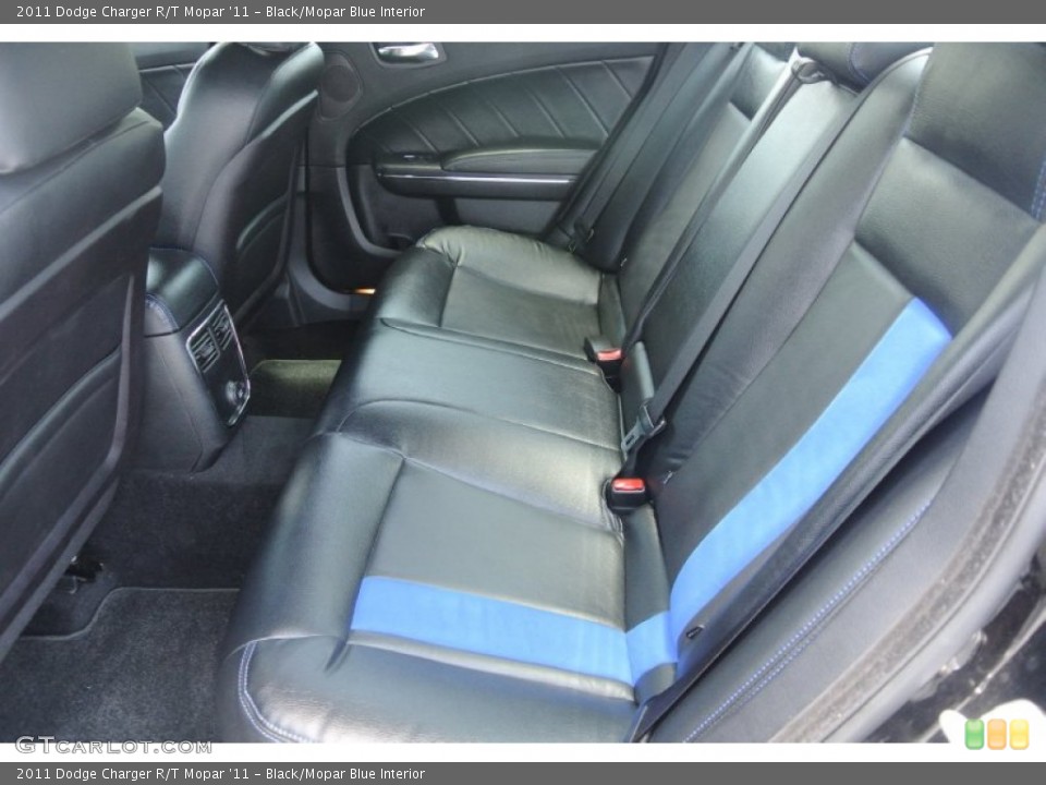 Black/Mopar Blue Interior Rear Seat for the 2011 Dodge Charger R/T Mopar '11 #82274839