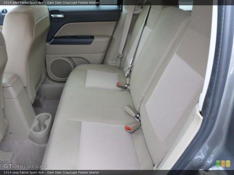 Dark Slate Gray/Light Pebble Interior Rear Seat for the 2014 Jeep Patriot Sport 4x4 #82280355
