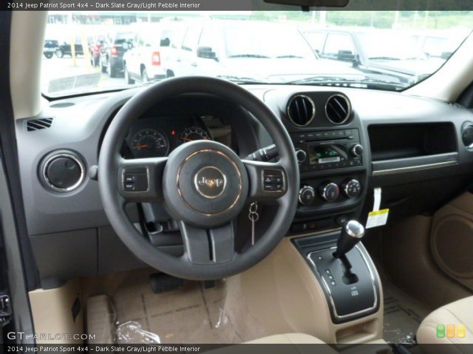 Dark Slate Gray/Light Pebble Interior Dashboard for the 2014 Jeep Patriot Sport 4x4 #82280375