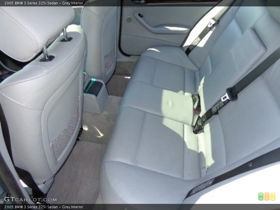 Grey Interior Rear Seat for the 2005 BMW 3 Series 325i Sedan #82281329