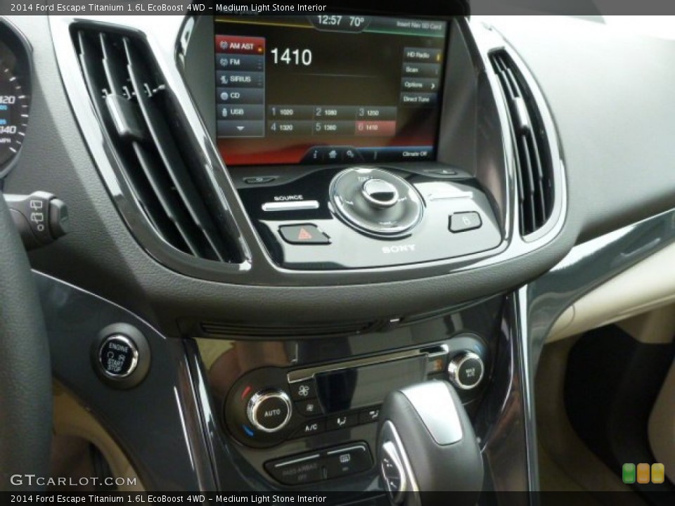 Medium Light Stone Interior Controls for the 2014 Ford Escape Titanium 1.6L EcoBoost 4WD #82282910