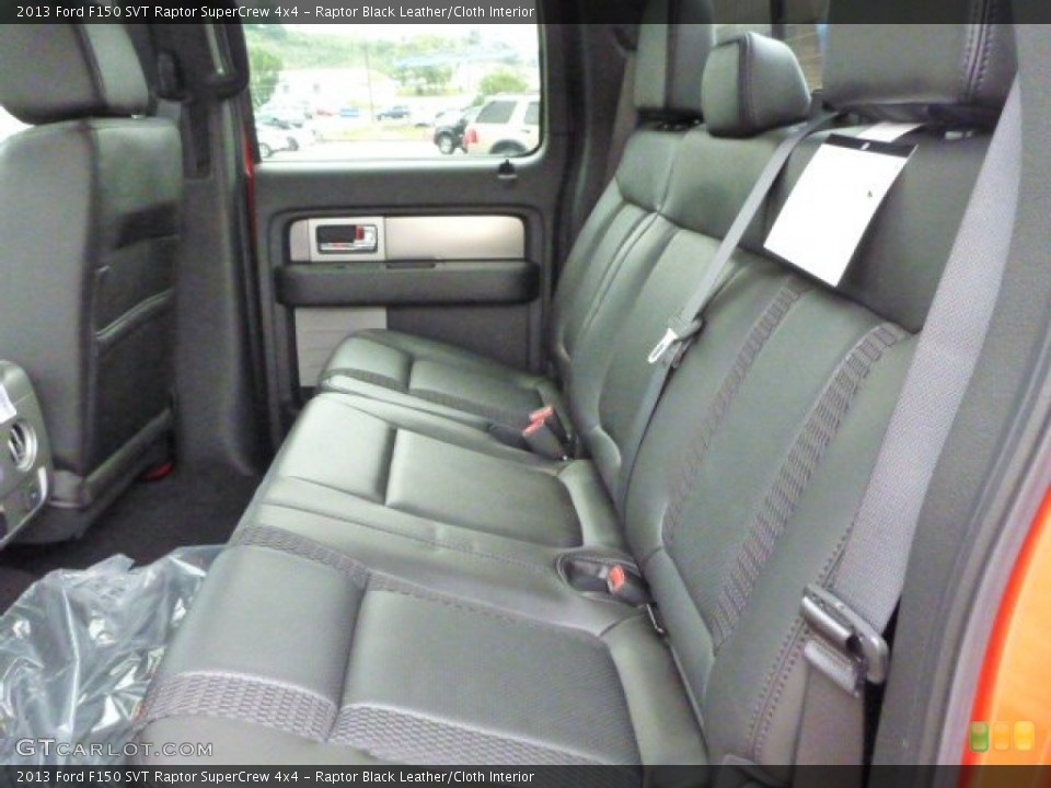 Raptor Black Leather/Cloth Interior Rear Seat for the 2013 Ford F150 SVT Raptor SuperCrew 4x4 #82283513