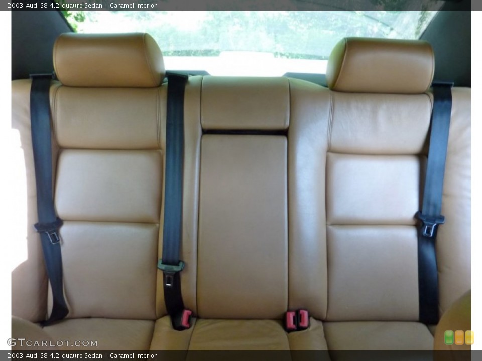 Caramel Interior Rear Seat for the 2003 Audi S8 4.2 quattro Sedan #82286067