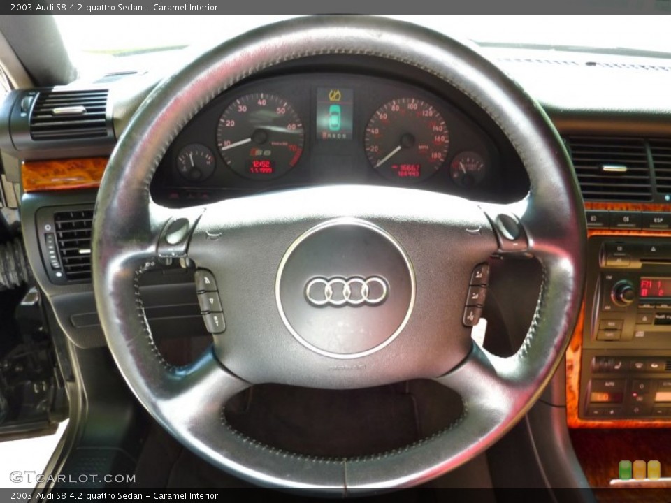 Caramel Interior Steering Wheel for the 2003 Audi S8 4.2 quattro Sedan #82286167