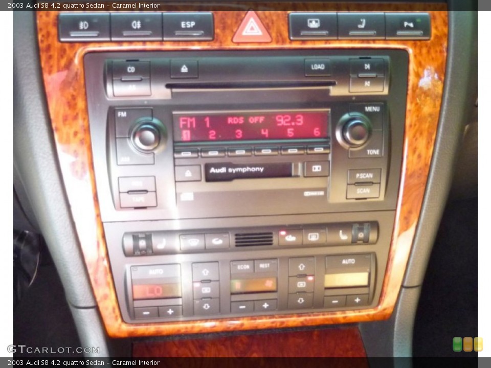 Caramel Interior Controls for the 2003 Audi S8 4.2 quattro Sedan #82286216