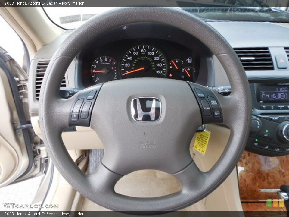 Ivory Interior Steering Wheel for the 2003 Honda Accord EX Sedan #82286324