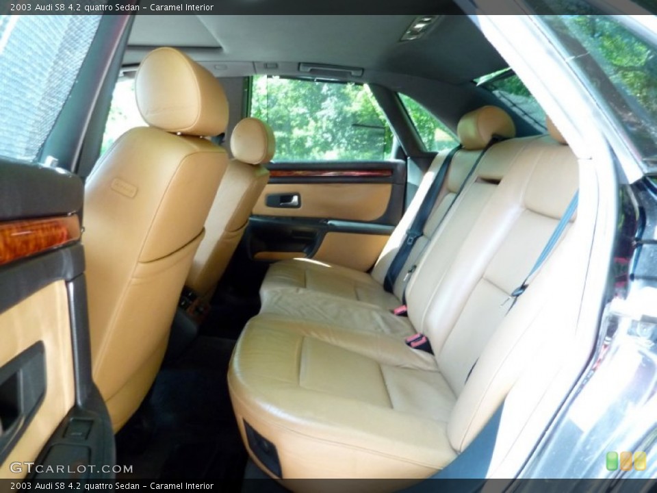 Caramel Interior Rear Seat for the 2003 Audi S8 4.2 quattro Sedan #82286356