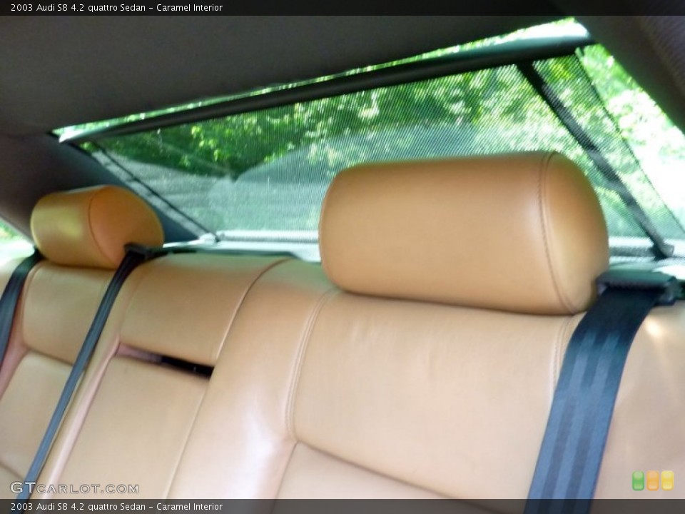 Caramel Interior Rear Seat for the 2003 Audi S8 4.2 quattro Sedan #82286375