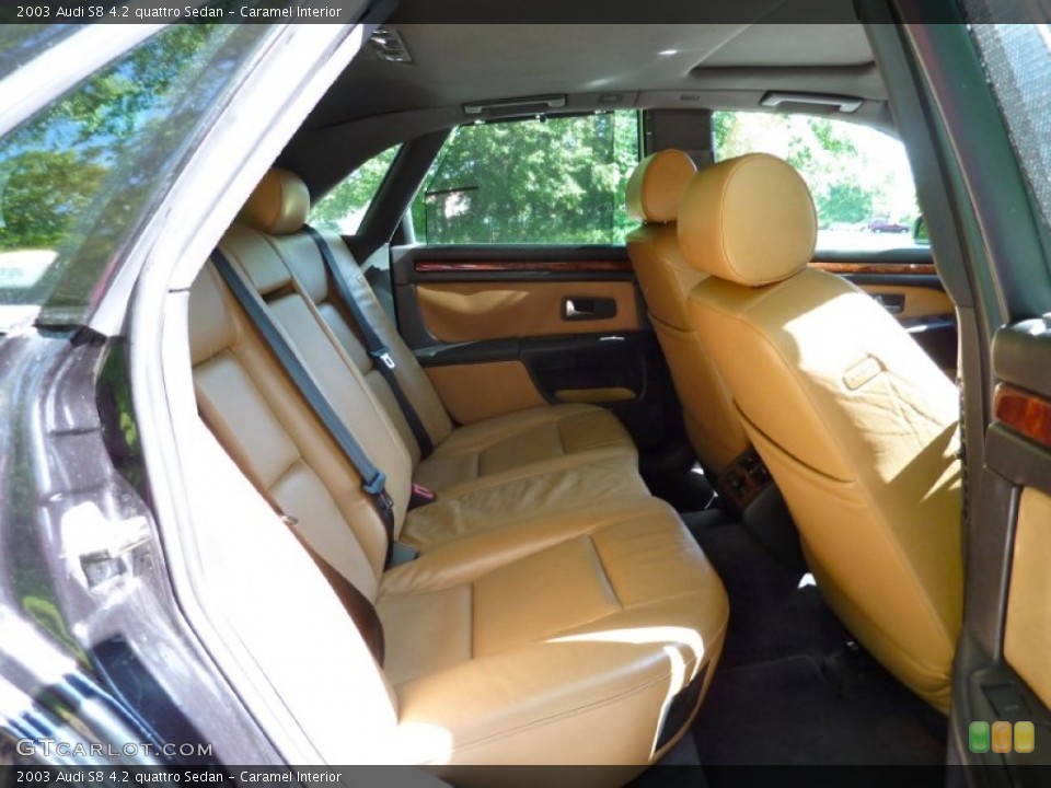 Caramel Interior Rear Seat for the 2003 Audi S8 4.2 quattro Sedan #82286420