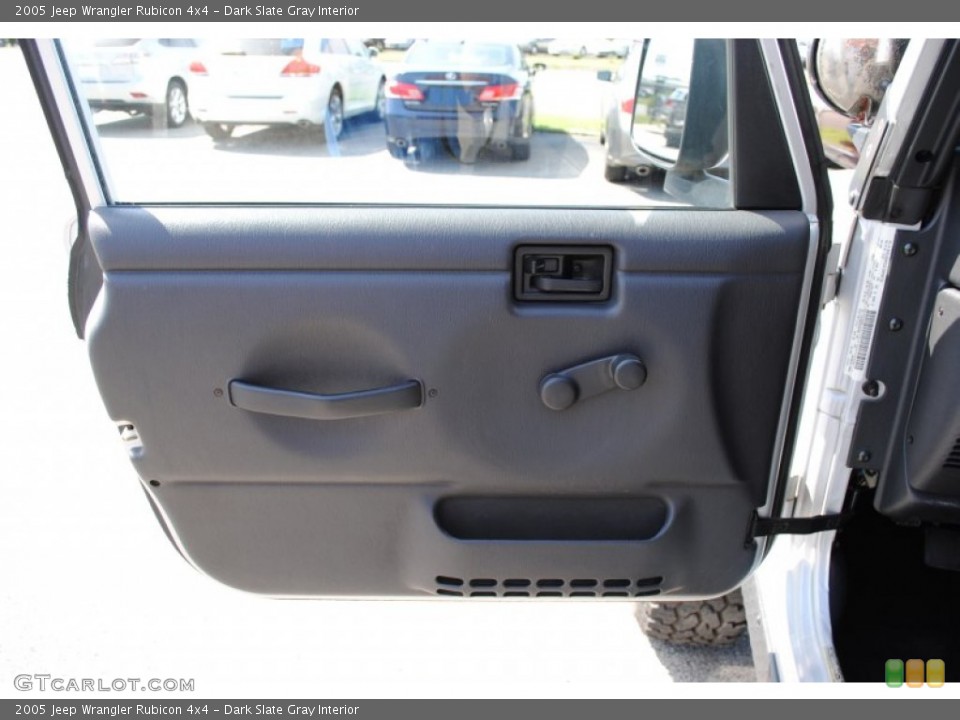 Dark Slate Gray Interior Door Panel for the 2005 Jeep Wrangler Rubicon 4x4 #82286816