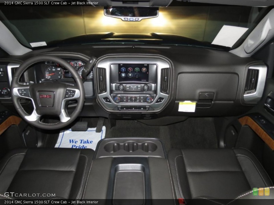 Jet Black Interior Dashboard for the 2014 GMC Sierra 1500 SLT Crew Cab #82287420
