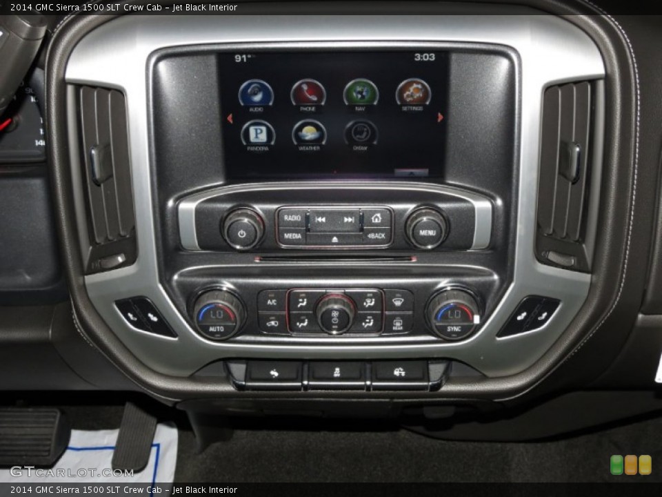 Jet Black Interior Controls for the 2014 GMC Sierra 1500 SLT Crew Cab #82287440