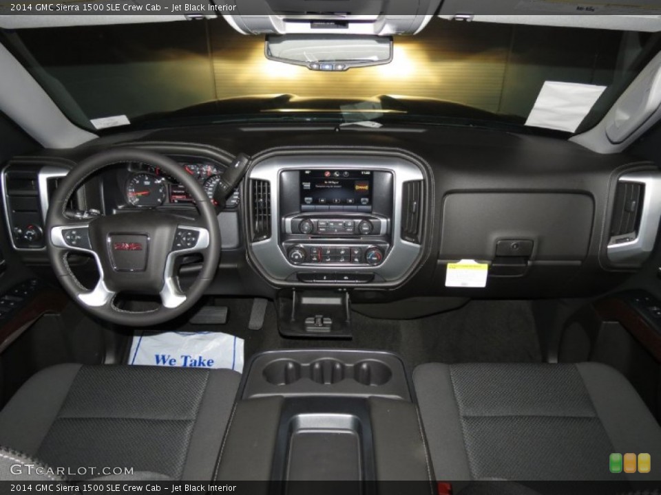 Jet Black Interior Dashboard for the 2014 GMC Sierra 1500 SLE Crew Cab #82287744