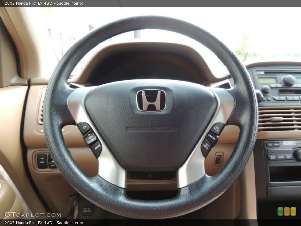 Saddle Interior Steering Wheel for the 2003 Honda Pilot EX 4WD #82289090