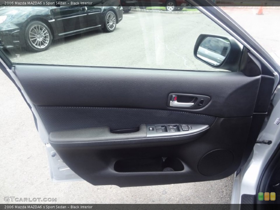 Black Interior Door Panel for the 2006 Mazda MAZDA6 s Sport Sedan #82291804