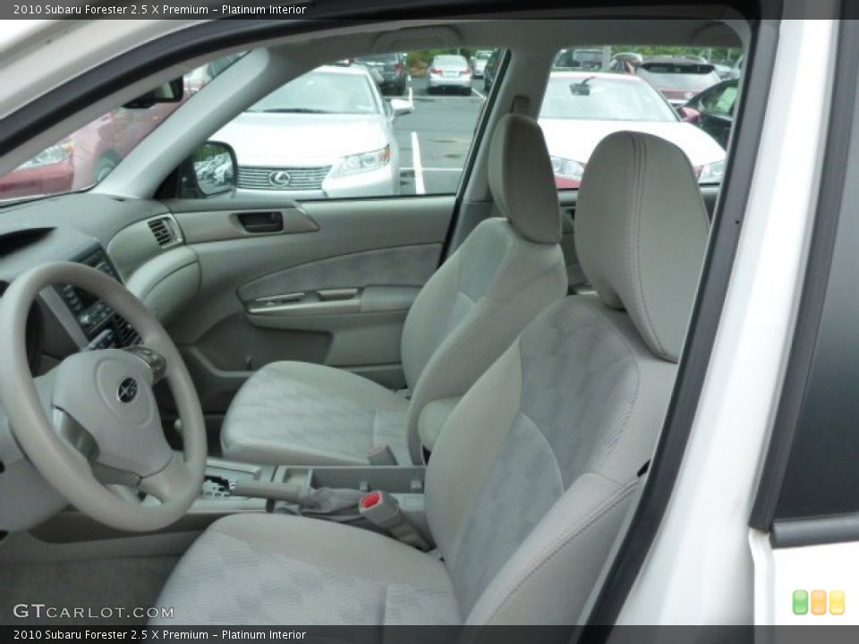 Platinum Interior Front Seat for the 2010 Subaru Forester 2.5 X Premium #82292924