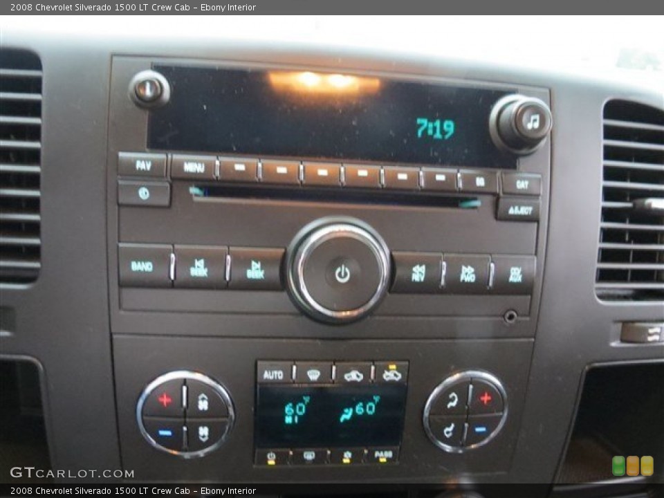 Ebony Interior Audio System for the 2008 Chevrolet Silverado 1500 LT Crew Cab #82293099