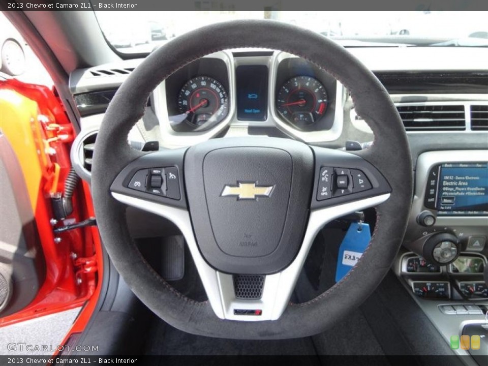 Black Interior Steering Wheel for the 2013 Chevrolet Camaro ZL1 #82293232