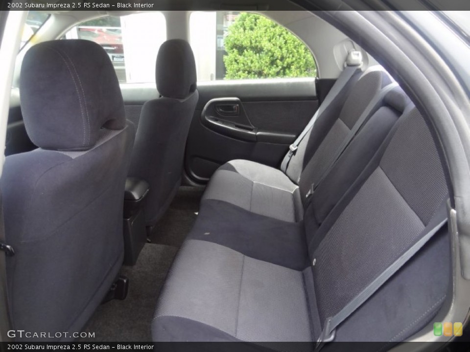 Black Interior Rear Seat for the 2002 Subaru Impreza 2.5 RS Sedan #82293338