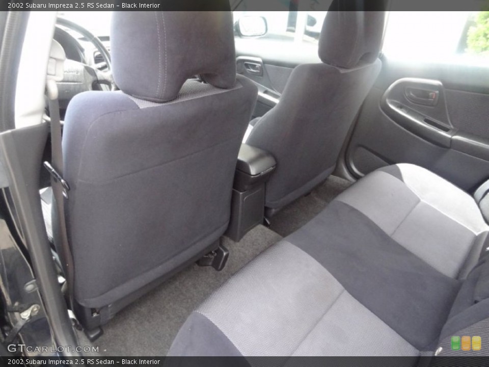 Black Interior Rear Seat for the 2002 Subaru Impreza 2.5 RS Sedan #82293357