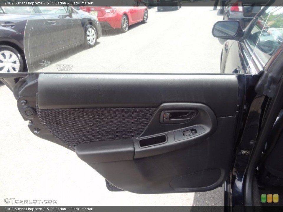 Black Interior Door Panel for the 2002 Subaru Impreza 2.5 RS Sedan #82293385