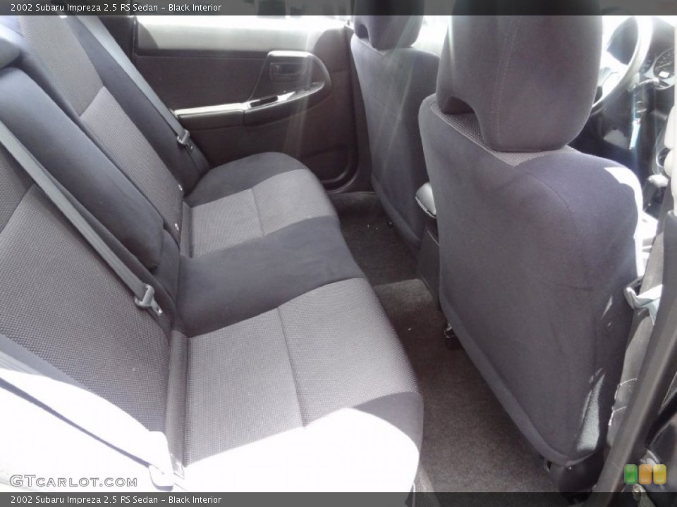 Black Interior Rear Seat for the 2002 Subaru Impreza 2.5 RS Sedan #82293410