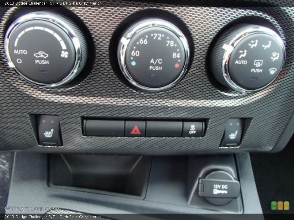 Dark Slate Gray Interior Controls for the 2013 Dodge Challenger R/T #82294072