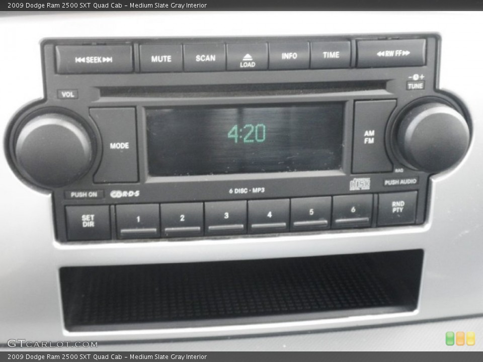 Medium Slate Gray Interior Audio System for the 2009 Dodge Ram 2500 SXT Quad Cab #82295000