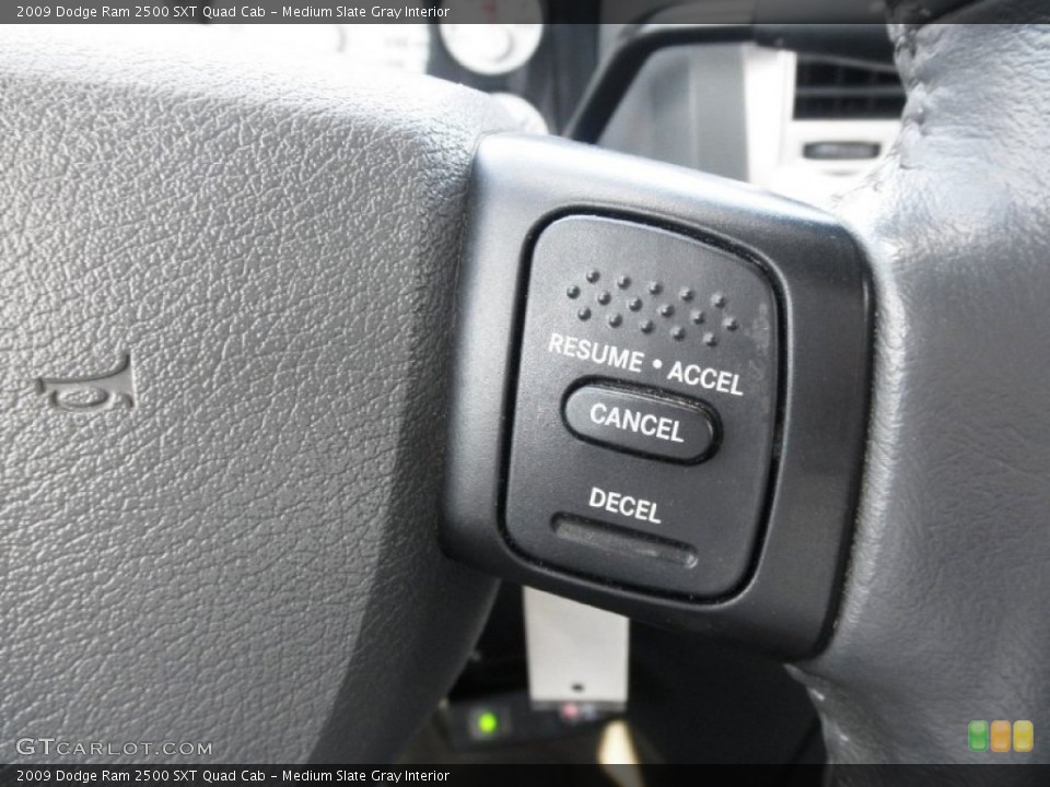 Medium Slate Gray Interior Controls for the 2009 Dodge Ram 2500 SXT Quad Cab #82295132