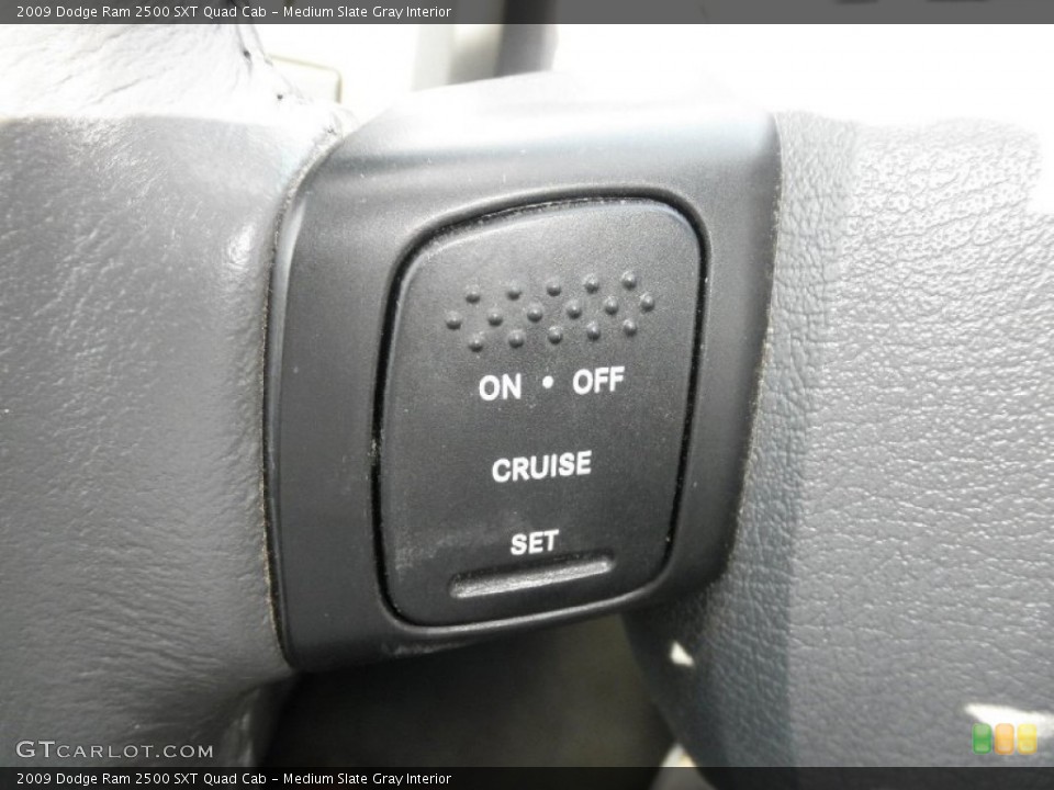 Medium Slate Gray Interior Controls for the 2009 Dodge Ram 2500 SXT Quad Cab #82295153