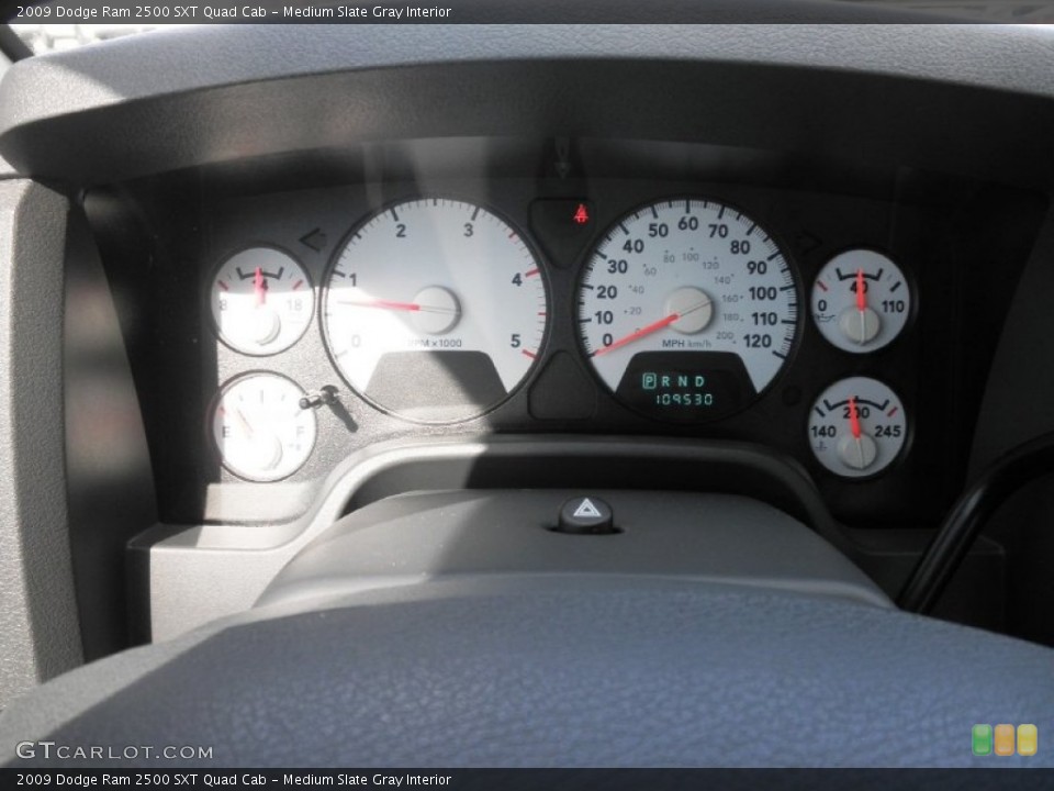 Medium Slate Gray Interior Gauges for the 2009 Dodge Ram 2500 SXT Quad Cab #82295174