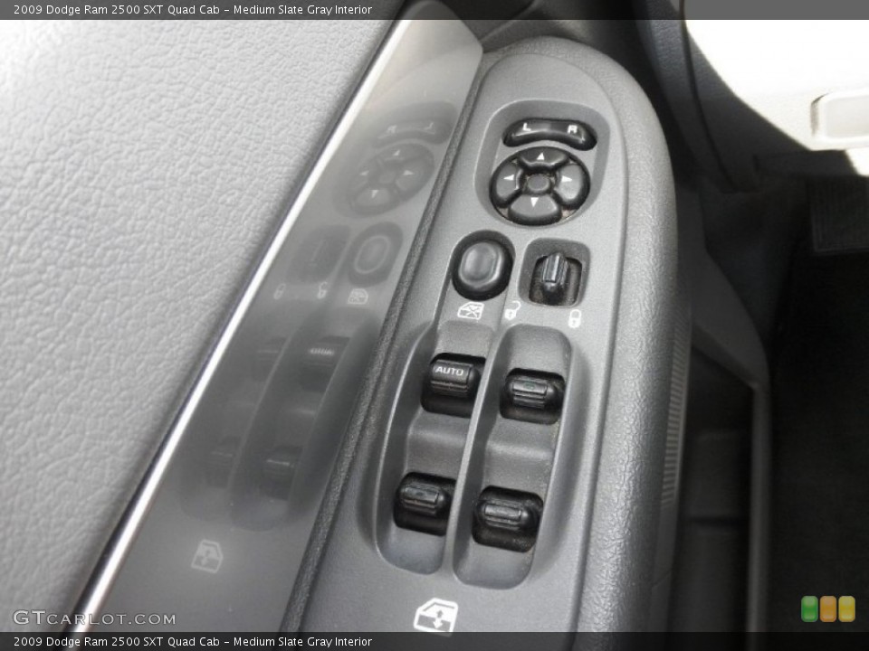 Medium Slate Gray Interior Controls for the 2009 Dodge Ram 2500 SXT Quad Cab #82295193