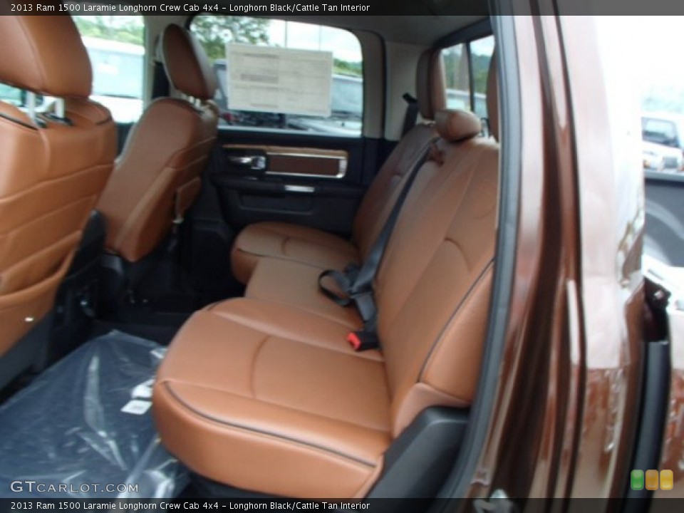 Longhorn Black/Cattle Tan Interior Rear Seat for the 2013 Ram 1500 Laramie Longhorn Crew Cab 4x4 #82297939