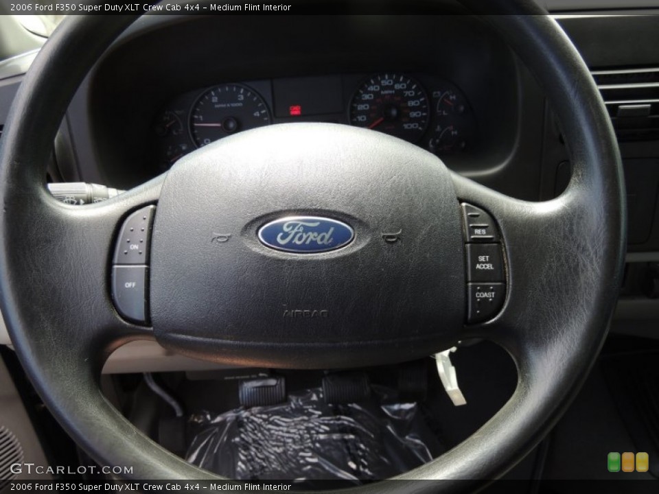 Medium Flint Interior Steering Wheel for the 2006 Ford F350 Super Duty XLT Crew Cab 4x4 #82298825