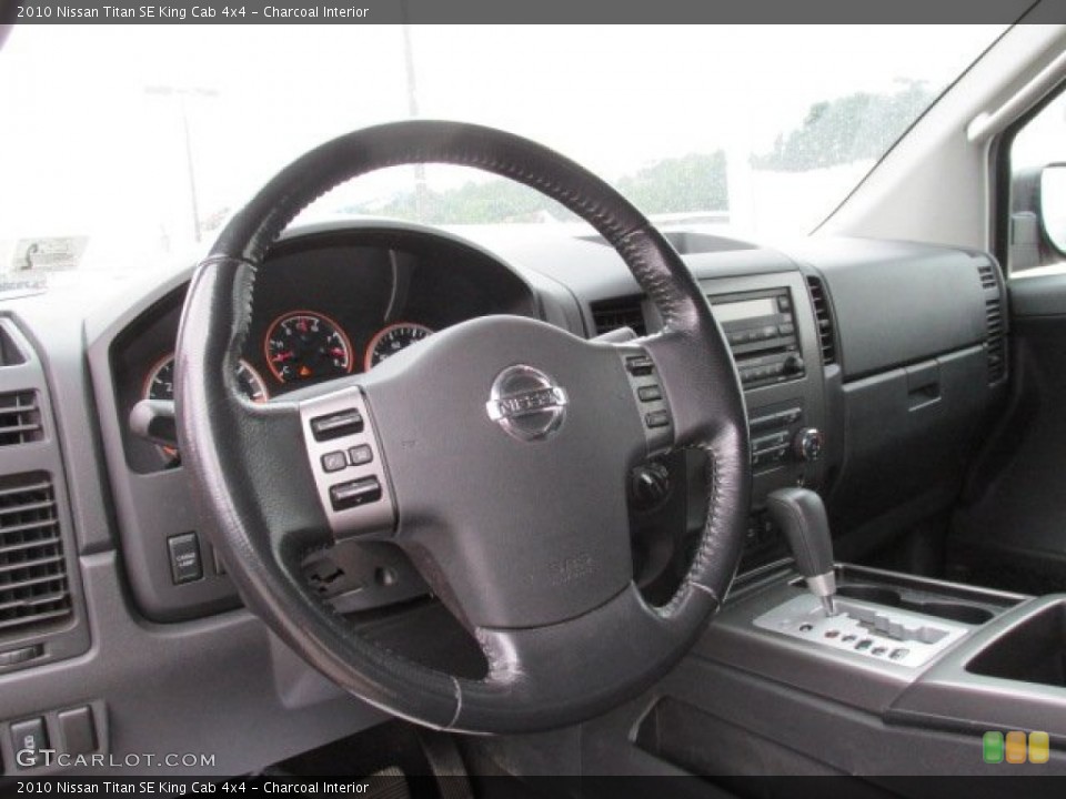 Charcoal Interior Steering Wheel for the 2010 Nissan Titan SE King Cab 4x4 #82301562
