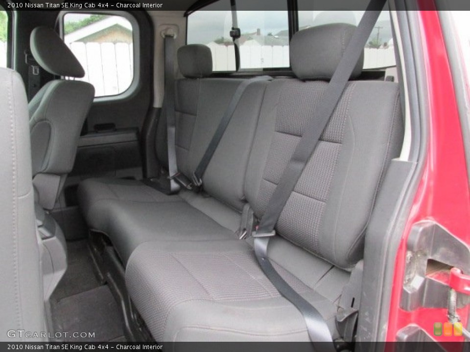 Charcoal Interior Rear Seat for the 2010 Nissan Titan SE King Cab 4x4 #82301609