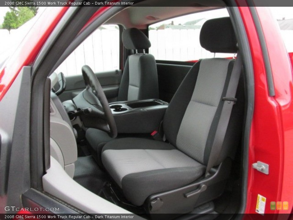 Dark Titanium Interior Front Seat for the 2008 GMC Sierra 1500 Work Truck Regular Cab #82302104